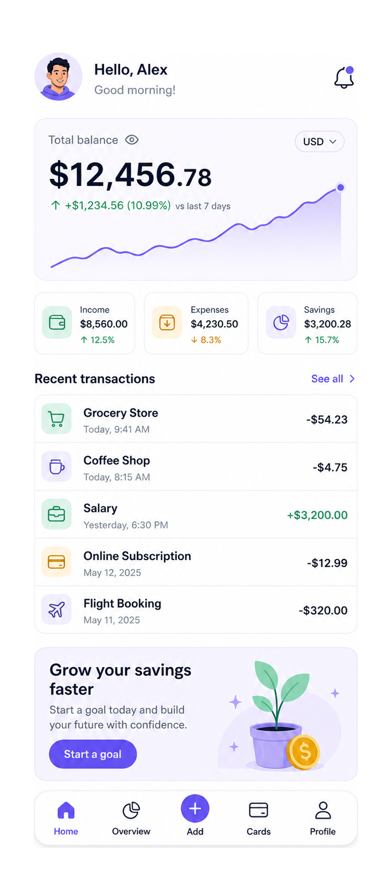 home app screen