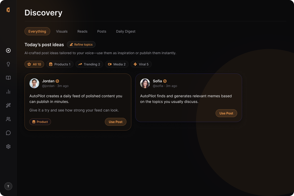Social media scheduling dashboard